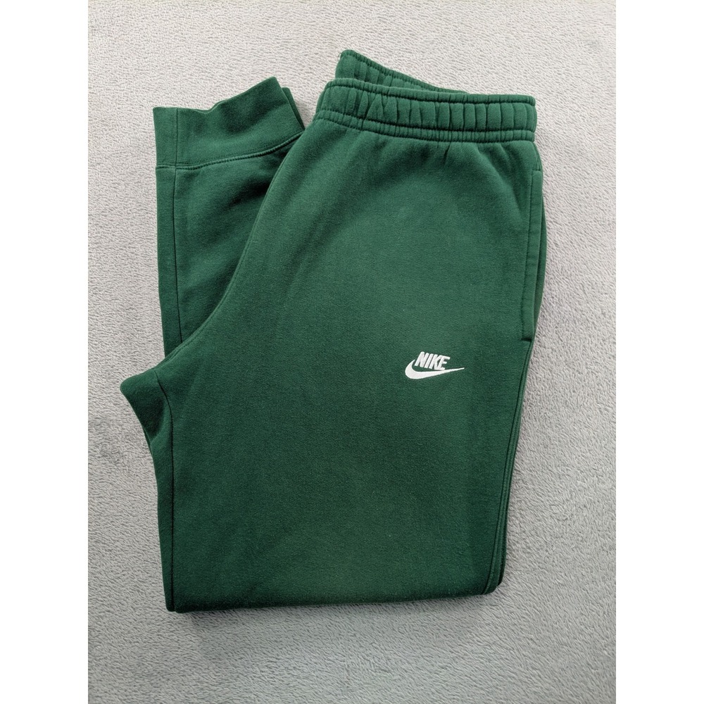 Nike Mens Sportswear Club Fleece Sweatpants Green Joggers Large BV2671-341